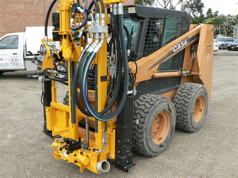 skid steer for water|skid steer drilling.